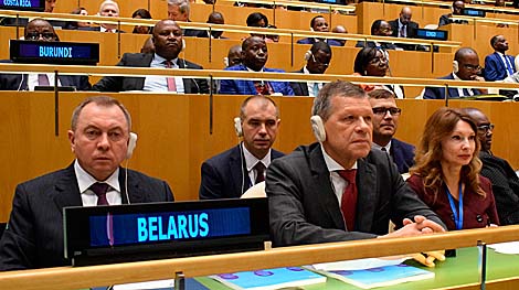 Belarus FM holds number of meetings as part of UN General Assembly