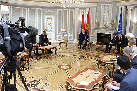 Lukashenko meets with IAEA chief, reaffirms Belarus’ commitment to security, peace