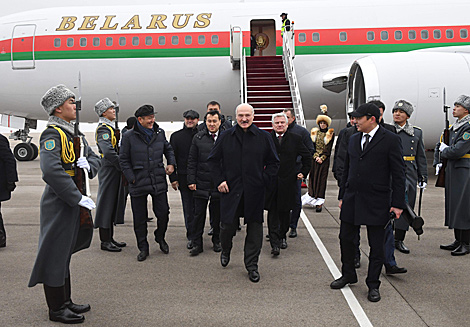 Lukashenko arrives in Astana for CSTO summit