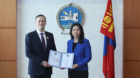 Belarusian ambassador awarded Mongolia's highest award for foreign nationals