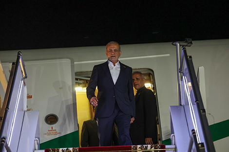 Iranian president arrives in Belarus on official visit
