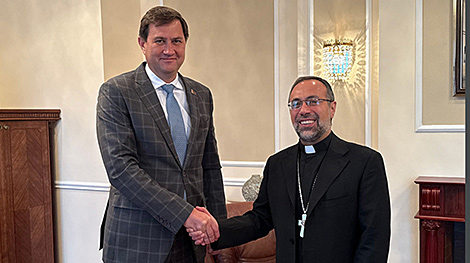 Ryzhenkov receives copies of credentials from apostolic nuncio to Belarus