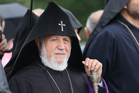 Lukashenko sends birthday greetings to Catholicos of All Armenians Karekin II