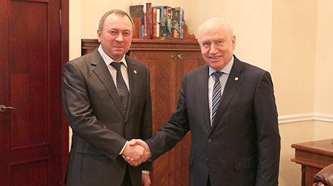 Makei, Lebedev discuss Belarus’ presidency in CIS in 2021