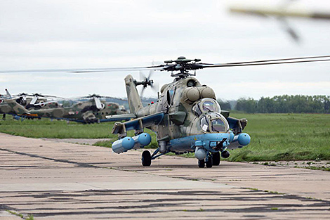 New Mi-35SM transport, combat helicopters arrive in Belarus
