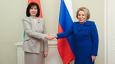 Parliament speakers of Belarus, Russia meet in St. Petersburg