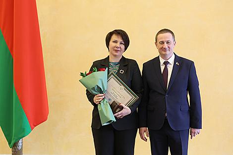 Belarusian PM presents state awards for professional distinction