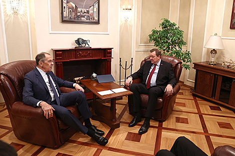 Aleinik, Lavrov meet in Belarusian Ministry of Foreign Affairs