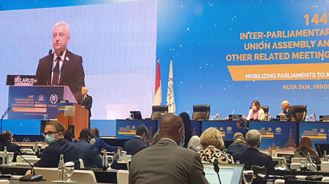 Belarusian senator participates in IPU Assembly general debates