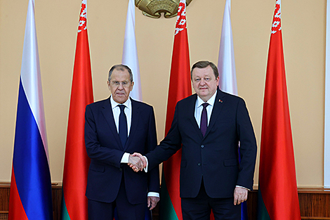 Aleinik, Lavrov adopt statement on foreign policy dimension of Union State integration