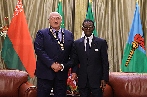 Equatorial Guinea president awards Order of Independence to Lukashenko