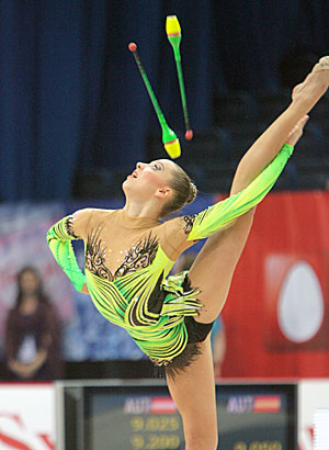 Мелитина Станюта завоевала две награды на втором этапе Кубка мира по художественной гимнастике