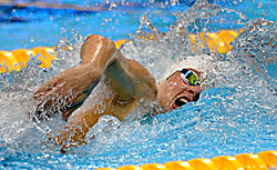 Белорусский пловец Игорь Бокий завоевал третье золото на Паралимпийских играх в Лондоне