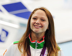 Александра Герасименя с рекордом универсиады и Беларуси победила на дистанции 50 м баттерфляем в Казани
