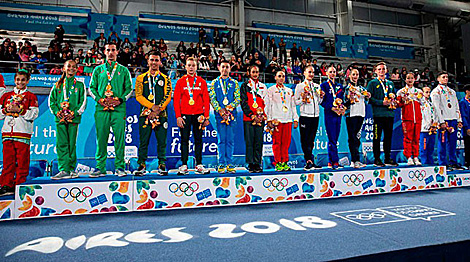Белорусские атлеты завоевали бронзу ЮОИ в спортивной акробатике