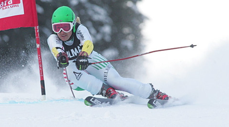 Белорусская горнолыжница Мария Шканова завоевала золотую медаль в слаломе на Универсиаде