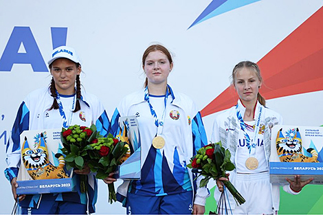 Белорусская легкоатлетка София Караленок победила в метании молота на II Играх стран СНГ