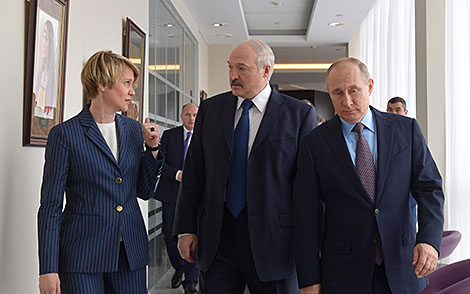Лукашенко и Путин посетили образовательный центр 