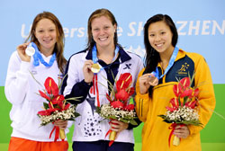 Александра Герасименя завоевала серебро Универсиады в плавании на 50 м на спине