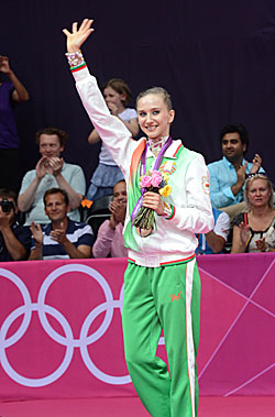 Белорусская гимнастка Любовь Черкашина завоевала бронзовую медаль Олимпиады-2012