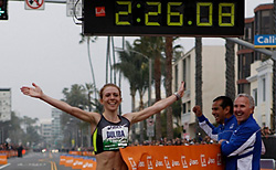 Белоруска Александра Дулиба с национальным рекордом выиграла международный марафон в Лос-Анджелесе
