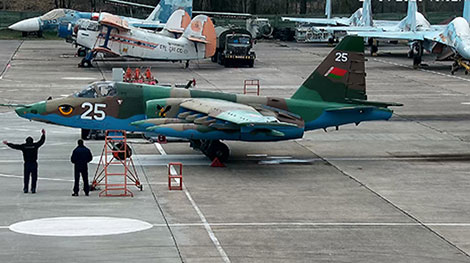 Четыре отремонтированных самолета Су-25 переданы в ВВС и войска ПВО Беларуси