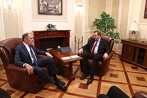 Алейник и Лавров провели встречу в МИД Беларуси