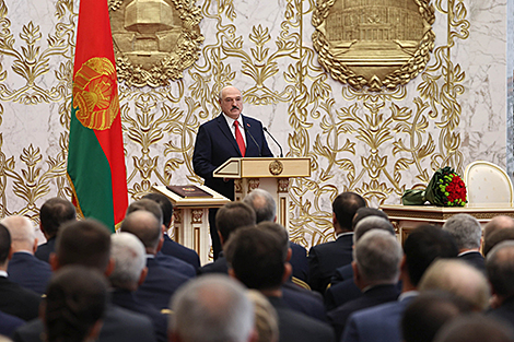 Выступление Александра Лукашенко на церемонии вступления в должность Президента Республики Беларусь