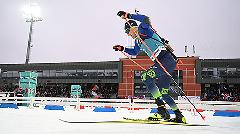 Dzmitry Lazouski wins sprint at PARI Commonwealth Cup in Raubichi