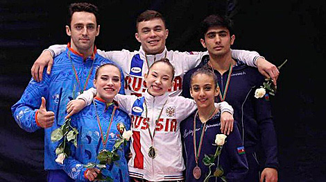 Belarusian athletes take three medals at 2019 FIG Acro World Cup