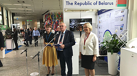 Belarusian nuclear power plant exposition opens at IAEA headquarters