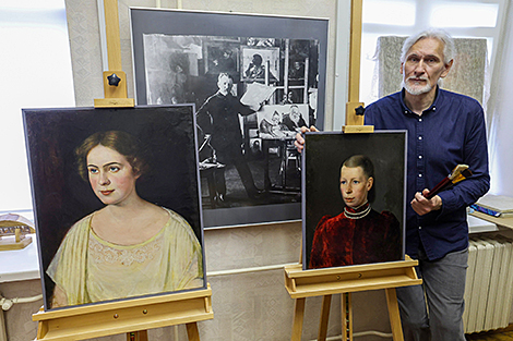 Two female portraits by Yudel Pen given new life by Vitebsk restorer