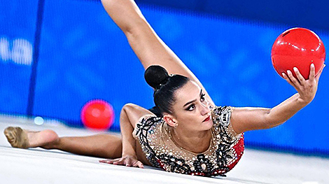 Flag, anthem back for Belarusian gymnasts on international stage