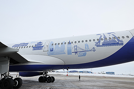 Belarusian flag carrier Belavia presents refreshed livery on long-range aircraft