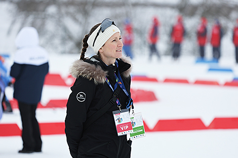 Domracheva happy with her daughter’s performance in Snow Sniper debut in Raubichi