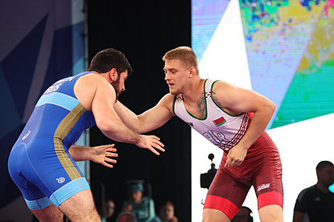 Belarusian wrestler Aleksei Parkhomenko wins silver at 2nd CIS Games