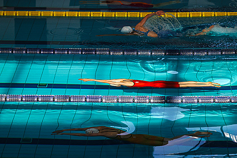 Swimmer Alina Zmushka sets new national record