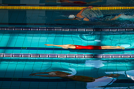Swimmer Alina Zmushka sets new national record