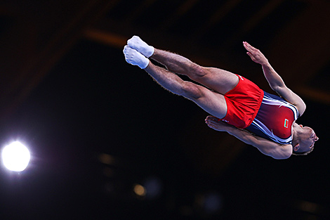 Belarus’ Litvinovich wins FIG Trampoline World Cup in Baku