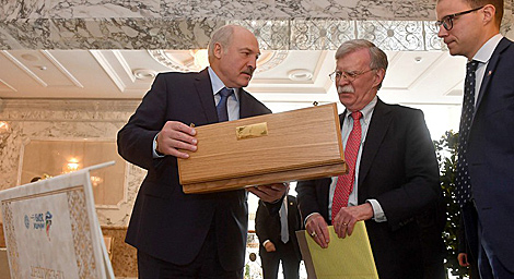 Lukashenko asks Bolton to pass his gifts to Donald, Melania Trump