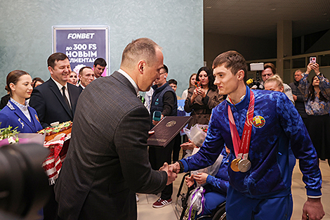 Belarusian delegation returns from Winter Paralympics