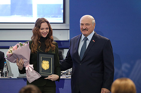 Karsten, Herasimenia honored by Belarus’ NOC