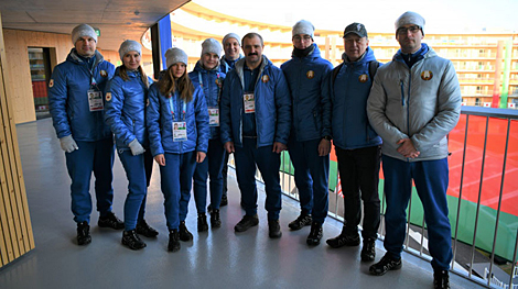 Viktor Lukashenko meets with Belarusian athletes at Lausanne 2020