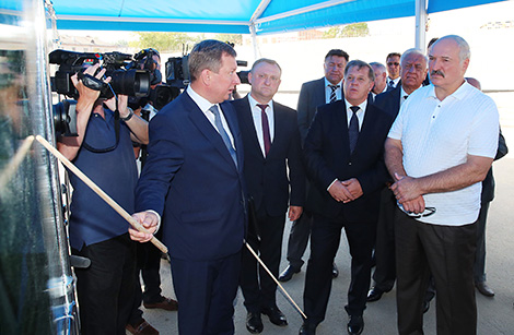 Lukashenko reported on progress in bypass construction project in Brest
