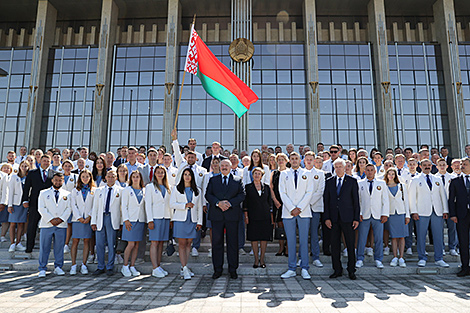 Lukashenko extends greetings to Belarus’ Olympic delegation in Tokyo