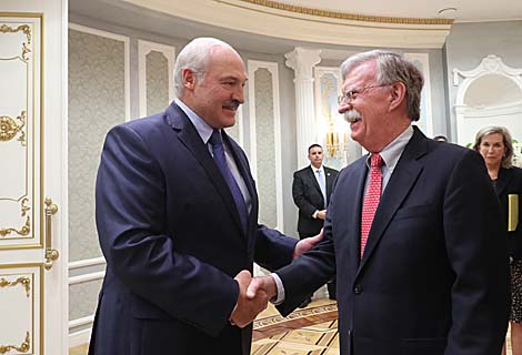 Bolton describes meeting with Belarus president as very important