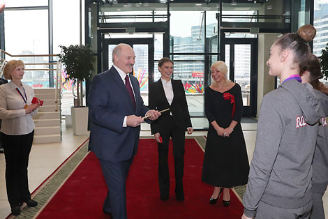 Belarus president describes new sport palace as good investment