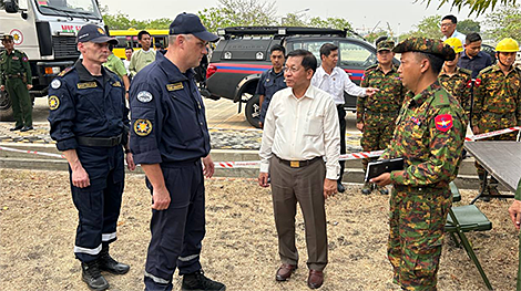 Myanmar PM thanks Belarusian rescue workers for relief aid