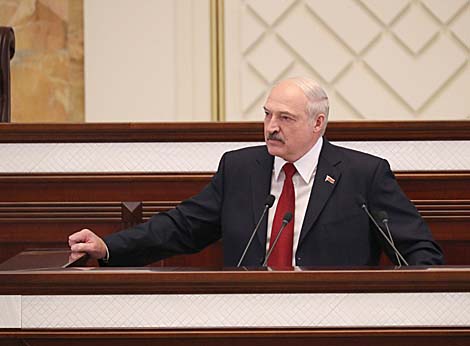 Lukashenko says cares about country's future rather than his power