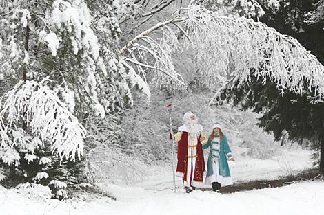 Дед Мороз поселился на Августовском канале